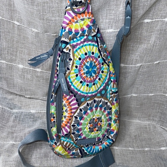 Vera Bradley Handbags - Vera Bradley Sunny Medallion 2025 Style Lighten Up Essential Sling Backpack NWOT